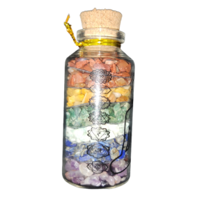 7 Chakra Magic: Crystal Gemstone Single Bottle for Natural Healing Best Gift for your loved ones